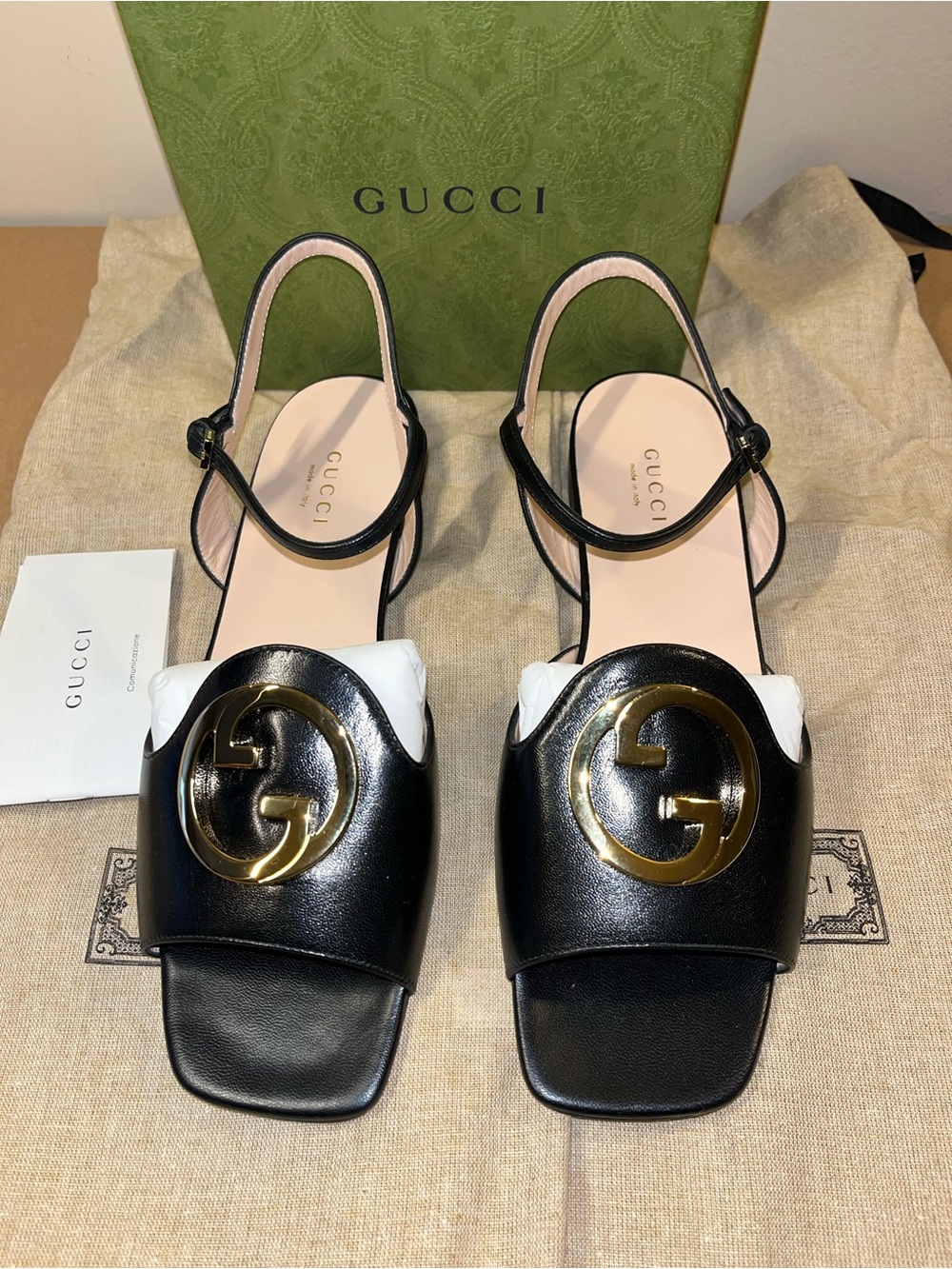 Authentic Gucci Blondie sandals size 37.5